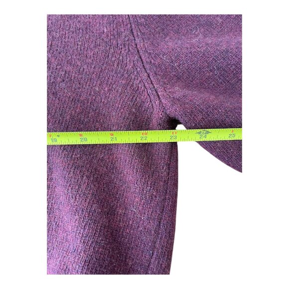 Pendleton Shawl Collar Sweater Mens Burgundy Lambswool Pullover Fisherman XL - Picture 6 of 12